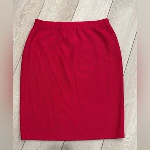 St. John Vibrant Pink Pencil Skirt